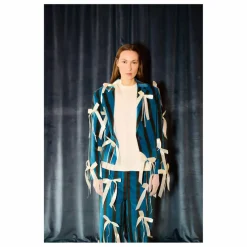 Bobo Choses Veste Rayée Velours - Collection Femme | Bleu marine Sale