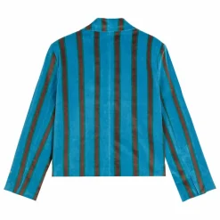 Bobo Choses Veste Rayée Velours - Collection Femme | Bleu marine Sale