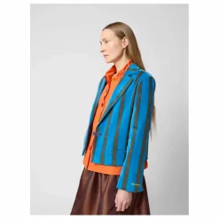 Bobo Choses Veste Rayée Velours - Collection Femme | Bleu marine Sale