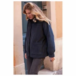 Femme Marlot Paris Vestes, Blousons|Veste Réversible Coton Velours Côtelé Brune - Collection Femme |