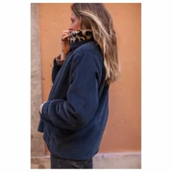 Femme Marlot Paris Vestes, Blousons|Veste Réversible Coton Velours Côtelé Brune - Collection Femme |