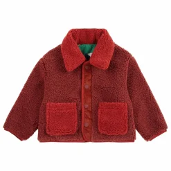 Bobo Choses Manteaux, Blousons, Pilotes|Manteaux, Blousons, Pilotes|Veste Réversible Façon Sherpa Canards Fibres Recyclées |