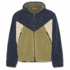 AO76 Veste Réversible Façon Sherpa Gordon | Vert olive Sale