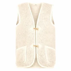 Hot Alwero Veste Sans Manches Alpen - Collection Adulte | Ecru