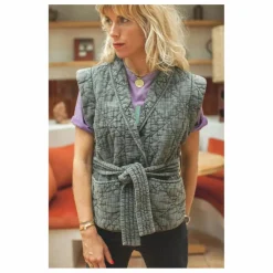 Marlot Paris Veste Sans Manches Anab - Collection Femme | Gris Discount