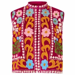 Lollys Laundry Veste Sans Manches Bin | Rose New