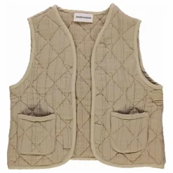 Hot Poudre Organic Veste Sans Manches Cercis Coton Bio | Vert olive