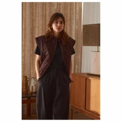 Femme Marlot Paris Veste Sans Manches Charlie Léopard Double Gaze de Coton - Collection Femme |