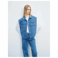 Pomandère Veste Sans Manches Denim | Bleu New