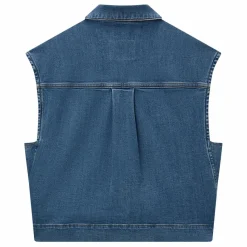 Pomandère Veste Sans Manches Denim | Bleu New