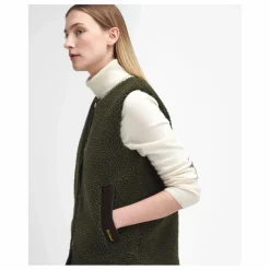 Outlet Barbour Veste Sans Manches Dulsie Shearling | Vert olive