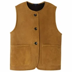 Discount Soeur Veste Sans Manches Duomo Cuir | Kaki