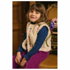 Louise Misha Veste Sans Manches Façon Fourrure Libra | Crème Clearance