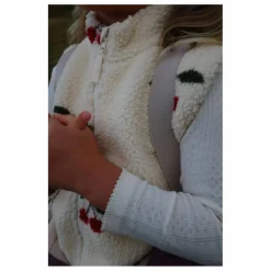 Hot Konges Sløjd Veste Sans Manches Façon Sherpa Jody Cerises Fibres Recyclées | Ecru