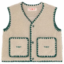 Tinycottons Veste Sans Manches Façon Sherpa | Beige