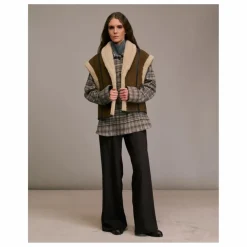 Sale Diega Veste Sans Manches Gialo Cuir | Camel