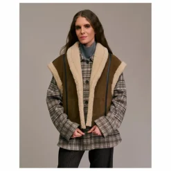 Sale Diega Veste Sans Manches Gialo Cuir | Camel