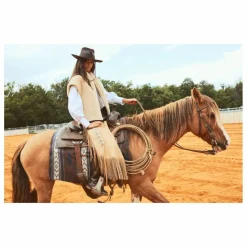 Sale Diega Veste Sans Manches Gialo Cuir | Camel