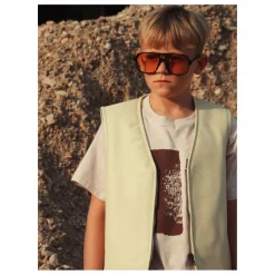 Enfant Fille Garçon Veste Sans Manches Hold Ya Horses Cuir Nappa |