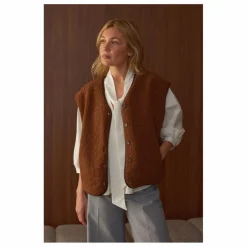 Marlot Paris Veste Sans Manches Néo - Collection Femme | Marron Discount