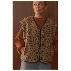 Femme Marlot Paris Vestes, Blousons|Veste Sans Manches Néo Léopard - Collection Femme |