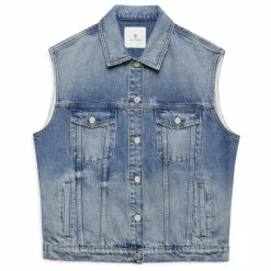 New Anine Bing Veste Sans Manches Rory | Denim