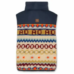 Sale AO76 Veste Sans Manches Réversible Façon Sherpa Jum | Bleu marine