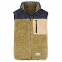 Enfant AO76 Veste Sans Manches Réversible Façon Sherpa Teddy |