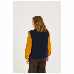 Outlet Sacrécoeur Veste Sans Manches Salyna Laine Vierge | Bleu marine