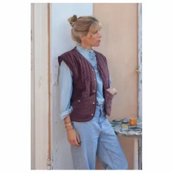 Marlot Paris Veste Sans Manches Simona - Collection Femme | Prune Clearance