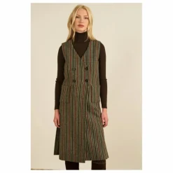 Femme Maria de la Orden Vestes, Blousons|Veste Sans Manches Venice Rayée Laine |