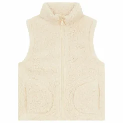 Sale Hundred Pieces Veste Zippée sans manches Sherpa | Ecru