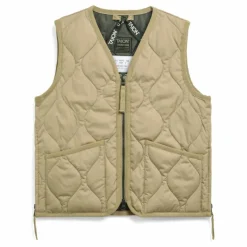 Enfant Taion Manteaux, Blousons|Veste Zippée Sans Manches Matelassée Military |