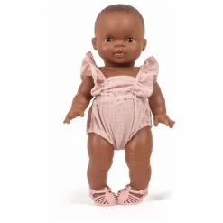 Minikane Vestiaire poupée - Barboteuse rétro Lou en gaze de coton