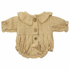 Minikane Vestiaire poupée - Barboteuse Léonore gaze de coton | Latte Sale