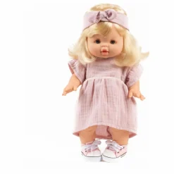 New Minikane Vestiaire poupée - Robe Daisy et headband gaze de coton | Rose