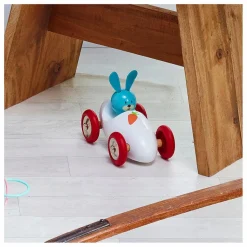 Vilac Voiture de Raoul le lapin | Blanc